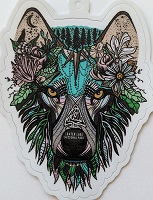 Wild Tribute Sticker Boho Wolf